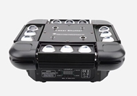 Projecteur laser LED RVBW pleine couleur 12*10W DMX512/Contrôle automatique/Vocal IP33 Ra90 CRI Dimmable en alliage d'aluminium à fixation suspendue 5000K