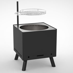 Novità 2026: Caminetto a Legna da Esterno a Doppia Faccia con Altezza Regolabile, Stufa da Campeggio in Acciaio al Carbonio di Lunga Durata - Product Image 3