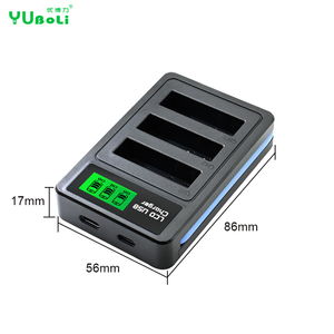 เครื่องชาร์จ USB แบบ 3 ช่องสำหรับแบตเตอรี่ <span class=keywords><strong>Panasonic</strong></span> DMW-S005 เครื่องชาร์จแบบสามช่อง Type-C สำหรับกล้องดิจิตอล <span class=keywords><strong>Lumix</strong></span> FX01 FX3 <span class=keywords><strong>FX7</strong></span> - Product Image 4