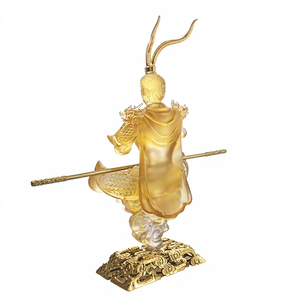Sculpture de <span class=keywords><strong>Bouddha</strong></span> en cristal poli, décoration religieuse pour la maison, style et spiritualité améliorés pour Noël - Product Image 4