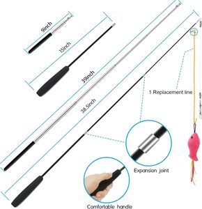 ZPH Interactive - Paquete de Juguetes para Gatos con Plumas Variadas para Gatitos - Ratón, <span class=keywords><strong>Gusano</strong></span> y Peces de Peluche, Juguetes para Ejercicio - Product Image 2