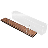 Vitrine murale pour mini-batte de baseball en acrylique transparent, boîte de présentation pour batte de baseball à fixer au mur