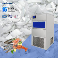 Machine à glaçons en flocons de neige 130 kg/24h, machine à glace pilée, certifiée CE ISO