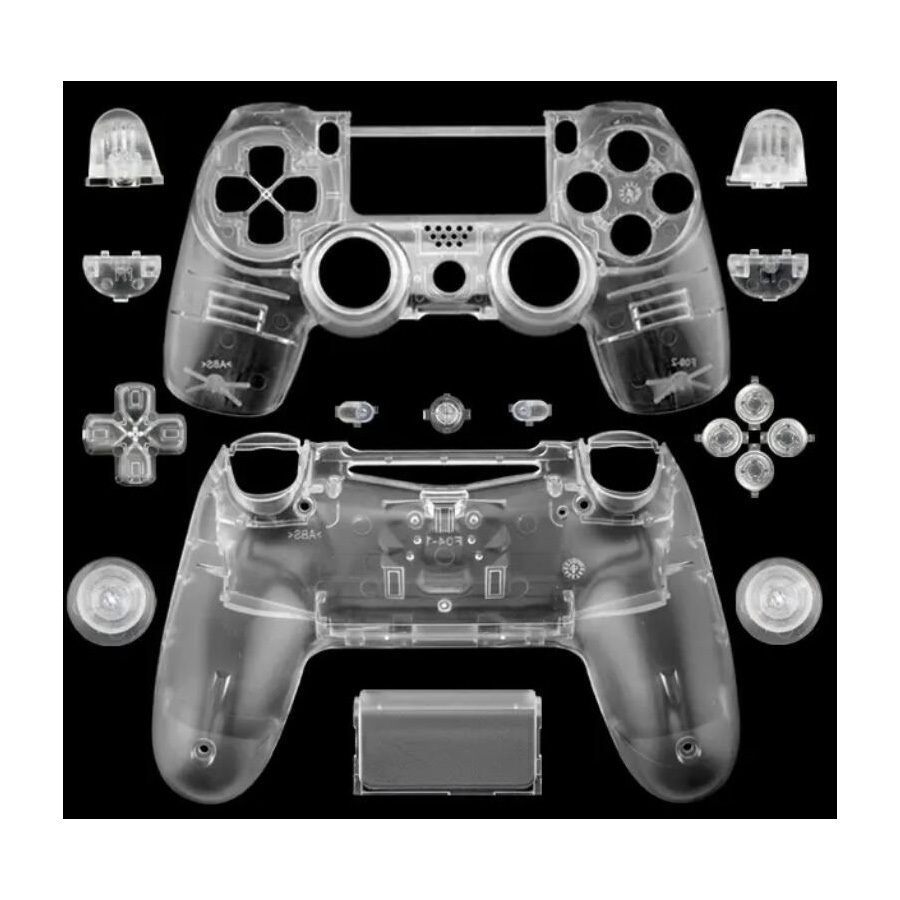Customized <strong>Transparent</strong> Clear Housing Replacement <strong>Shell</strong> Case for PS4 <strong>Controller</strong> <strong>Shell</strong>