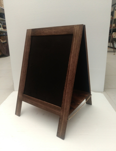 FSC & BSCI a Frame Pizarra de madera maciza A-Frame Sign <span class=keywords><strong>Tablero</strong></span> de doble cara marrón rústico, Pizarra <span class=keywords><strong>Tablero</strong></span> de menú - Product Image 6
