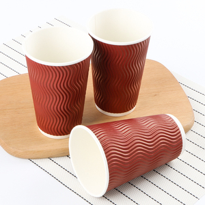 Vasos de Papel para Café con Doble Pared Reforzada, 8oz, 12oz, 16oz, Desechables, para Bebidas Calientes para Llevar - Product Image 1