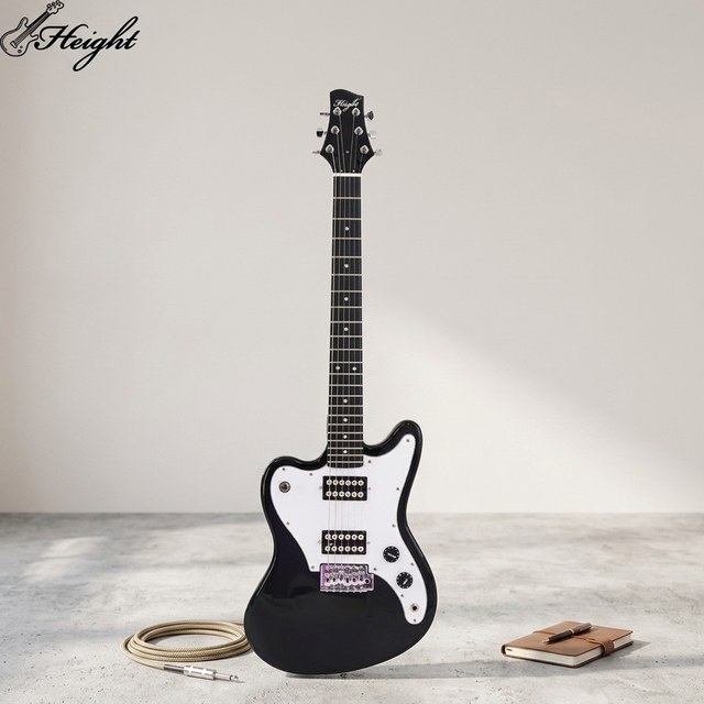 OEM ODM Offset Electric Guitar 22 Frets 628mm HH Pickups Solid Poplar Wood Factory Supply