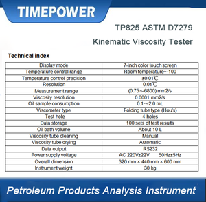 Il viscosimetro cinematico accurato per la misurazione del viscometro per liquidi trasparenti opachi Include olio combustibile pesante leggero ASTM D7279 - Product Image 2