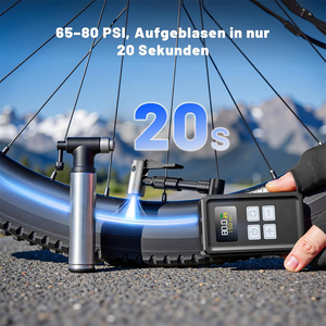 Accessoires de vélo RideWise, mini compresseur à bille pour vélo de route, pompe à vélo électrique avec tuyau flexible et <span class=keywords><strong>valve</strong></span> Presta & Schrader - Product Image 6