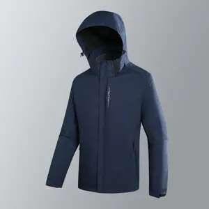 MAQVOB yüksek kalite özel logo üreticisi OEM ODM toptan giyim erkekler rüzgarlık kaz tüyü polar ceket