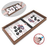 Jouets éducatifs de sport de table en plastique amusants, jeu de plateau interactif Fast Sling Puck pour enfants