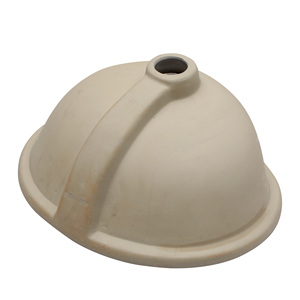 Lavabo da <span class=keywords><strong>bagno</strong></span> ovale in ceramica bianca da incasso 16,5"x13,4" con troppopieno - Product Image 3