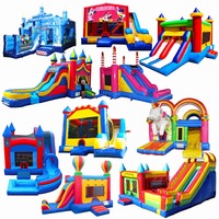 Structure gonflable commerciale en PVC de qualité supérieure pour enfants et tout-petits, taille et couleur personnalisables, installation facile
