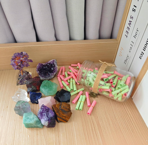 卸売2-5cmカスタムレイキチャクラ石ナチュラルタンブルクリスタルロッククォーツコレクション再販 - Product Image 5