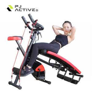PINJIAN Équipement de Gymnastique à Domicile Multifonction 7-en-1 Vélo de Spinning Magnétique et <span class=keywords><strong>Banc</strong></span> <span class=keywords><strong>d</strong></span>'Entraînement Abdominal pour Abdominaux - Product Image 1