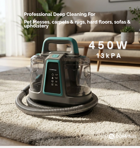 <span class=keywords><strong>Limpiador</strong></span> <span class=keywords><strong>de</strong></span> Alfombras y Tapicería Eléctrico Portátil Compass Steam, Ligero, para Limpieza Profunda en Húmedo/Seco, para Hogar, Autocaravanas, Garajes, Autos y Hoteles - Product Image 2