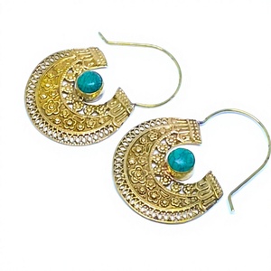 Pendientes de Aro Bohemios Plateados para Mujer, Estilo Indio, Sin Níquel, Hechos a Mano - Product Image 3