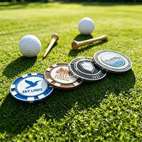 Servicio de Diseño Gratuito, Fichas de Póker de Golf Personalizadas, Diseño de Plantilla Personalizada, Fichas de Póker de Golf para Entretenimiento