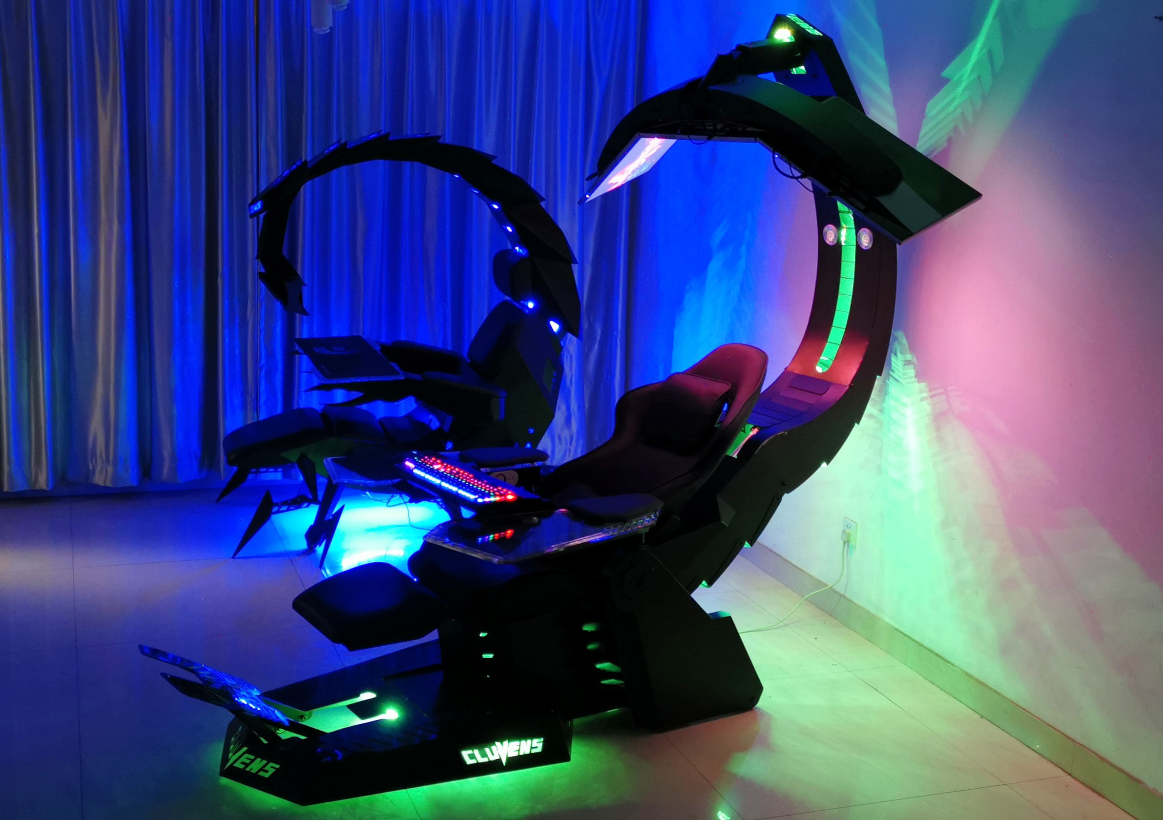 CLUVENS UNICORN Gaming Chair - Zero Gravity & Heat Massage