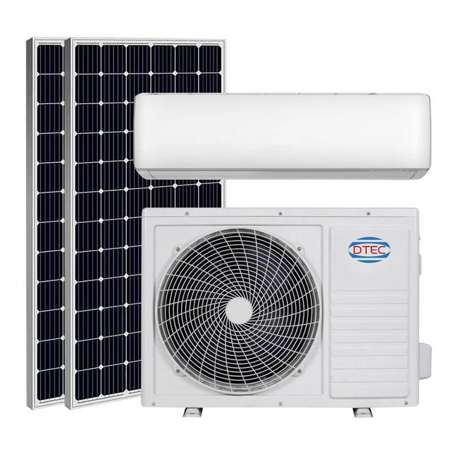 1.5ton 18000btu 2hp 100% Solar Dc48v Battery Powered Hybrid Split Solar Air Conditioner for Household Use