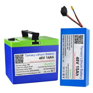 Lifepo4 48V 30Ah lifepo4 battery pack 48V battery lithium 30AH for 1500w  batteries for electric car solar power bank +5A charger