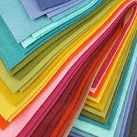 Fournisseur chinois de tissus en feutre doux et rigide, feuilles carrées, fournitures artistiques, kits de couture DIY pour enfants