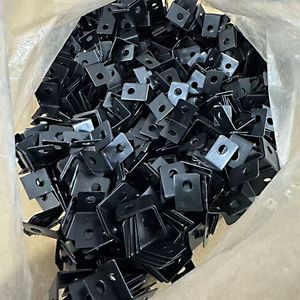 <b>Black</b> L-shaped Corner <b>Bracket</b> Stainless Steel Square Wall Mount Hardware for Photo Mirror Frames Wholesale - Product Image 1