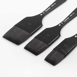 Pinceles Planos <span class=keywords><strong>para</strong></span> Pintura Artística, 4 Estilos, Pelo de Rata Gris Suave Mezclado con Pelo, <span class=keywords><strong>para</strong></span> Acuarela y Óleo - Product Image 4