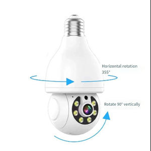 Sécurité à domicile E27 prise WIFI CCTV ampoule PTZ caméra PAN TILT sans fil WIFI 2.4G 5G ampoule caméra 360 degrés bébé <span class=keywords><strong>nounou</strong></span> caméra - Product Image 2