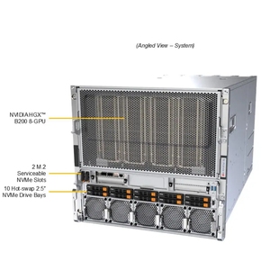 Serveur en rack AI 10U Xeon GPU Superserver Sys-A22GA-NBRT, double processeur, 8 GPU, pour l'apprentissage profond et l'inférence - Product Image 4