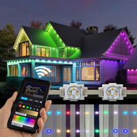 Noël Permanent Vacances Led Lumières Extérieure Étanche Rgb Guirlande Lumineuse Pebble Luz Navidad Point Pixel Lumière