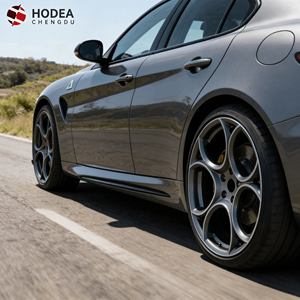 Cerchio in Lega di Alluminio Forgiato da 19 Pollici 8.5J a 5 Razze a Y Color Gunmetal per Alfa Romeo <span class=keywords><strong>Giulia</strong></span> Quadrifoglio Sport - Aggiornamento Retrofit - Product Image 3
