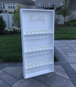 White multi tiered clear acrylic wine drink glass stand plastic champagne Wall