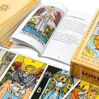 Cartes de tarot à prix d'usine Offre Spéciale avec guide Cartes de tarot à impression personnalisée avec boîte