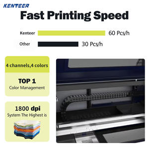 Imprimante DTG haute vitesse Kenteer, imprimante DTG industrielle automatique A3, imprimante DTG à double station pour t-shirts, pour les petites entreprises - Product Image 3