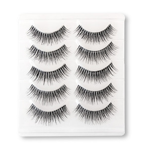 Paquete de Lujo Personalizado al por Mayor, Pestañas Veganas Hechas a Mano, Pestañas Postizas con Banda Invisible y Kit de Pegamento para Pestañas Sin Látex - Product Image 5