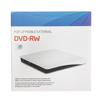 Lecteur de DVD externe portable USB 3.0 Suibo, graveur de CD/DVD, lecteur optique mince DVD-RW pour ordinateur portable, ordinateur de bureau
