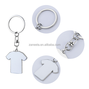 RTS Móc Khóa Kim Loại Thăng Hoa Móc Khóa Hình Áo Phông Tùy Chỉnh Trống - Product Image 5