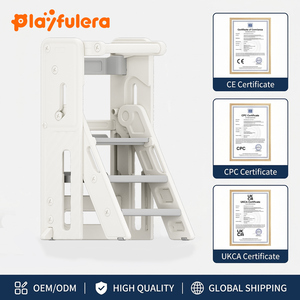 Durable Solid Plastic Modern Toddler <strong>Kitchen</strong> <strong>Step</strong> <strong>Stool</strong> Adjustable Height Montessori Learning Tower Safety Rail School Entry - Product Image 1