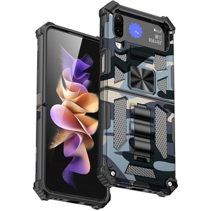 เคสโทรศัพท์แบบมีขาตั้งในตัวสำหรับ Samsung Galaxy Z Flip 4สำหรับ Z Flip 3/Flip <span class=keywords><strong>5</strong></span>เคสฝาหลังกันกระแทก - Product Image 4