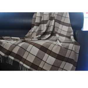 Màu Xanh Phoenix Sọc Sọc Sọc Len Chăn Châu Âu Sọc Dệt Tùy Chỉnh Bắc Âu Thiết Kế Cho Mùa Đông Sofa Thăng Hoa-Hot Bán Bán Buôn - Product Image 2