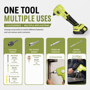 Pistolet à visser sans fil pour cloisons sèches, <span class=keywords><strong>cloueur</strong></span> automatique pour toiture, <span class=keywords><strong>marteau</strong></span> électrique, outil de pose domestique, fixation rapide pour le bricolage - Product Image 6