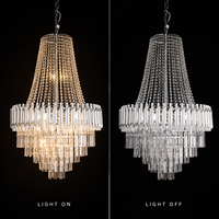 Lustre en cristal, grand luminaire suspendu pour cérémonie de mariage, salle de bal, hall d'hôtel, décoration de maison de luxe
