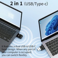 Adaptador USB-C Tipo C BT6.0 sin Controlador para Recepción de Audio en Portátiles, para Uso con Teléfonos Móviles EDR+BLE