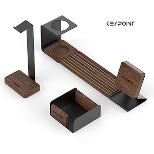 <span class=keywords><strong>Keypoint</strong></span>, nuevo diseño, soporte de madera para auriculares, soporte de metal para auriculares de madera, colgador para juegos - Product Image 2