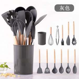 Ensemble d'ustensiles de cuisine en silicone 12 pièces avec seau de rangement, spatule en silicone, cuillère à soupe, outils de cuisine résistants aux hautes températures - Product Image 6