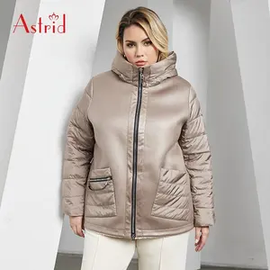 신상품 겨울 대형 두꺼운 코트 방풍 패션 후드 롱 슬리브 플러스 사이즈 코트