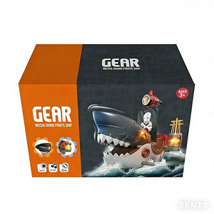 Bateau pirate électrique avec lumières et musique, jouet à roues universelles pour éviter les obstacles, jouet à bascule pour enfants - Product Image 4