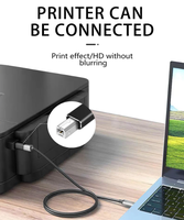 Convertisseur USB C femelle vers USB B mâle compatible avec les contrôleurs MIDI Imprimantes Pianos électriques