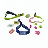 Clip en plastique réglable passif Bracelet de Code QR Bracelet en tissu C ultraléger 13.56MHz Bracelet NFC